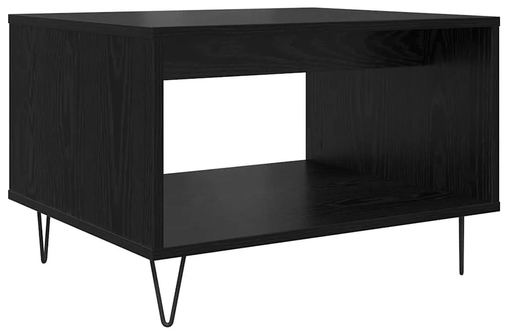 vidaXL Τραπεζάκι σαλονιού Μαύρη δρυς 60 x 50 x 40 εκ