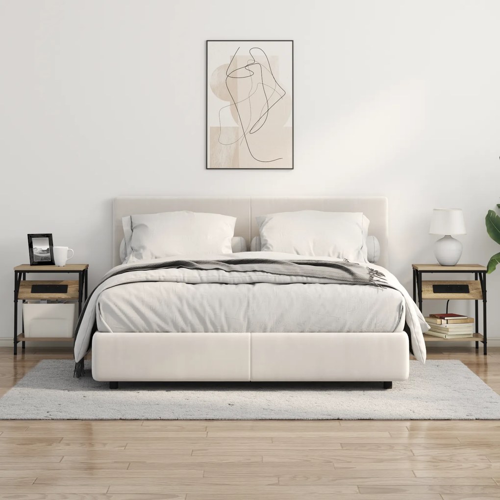 vidaXL Κομοδίνο Sonoma Δρυς 38 x 30 x 48 εκ. Επεξεργασμένο ξύλο