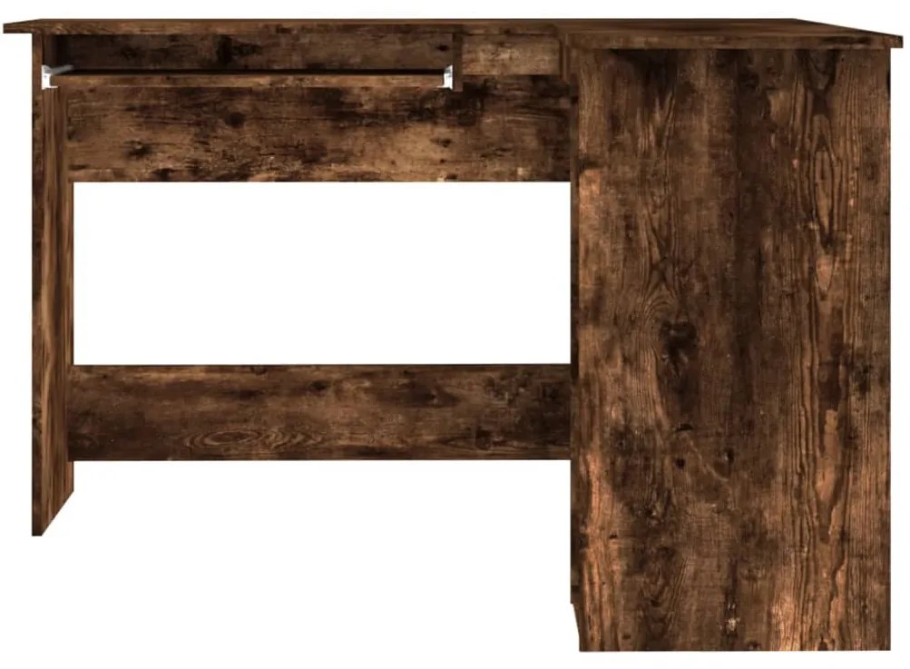 vidaXL Γραφείο Γωνιακό Καπνιστή Δρυς 120x140x75 εκ. Επεξεργασμένο Ξύλο