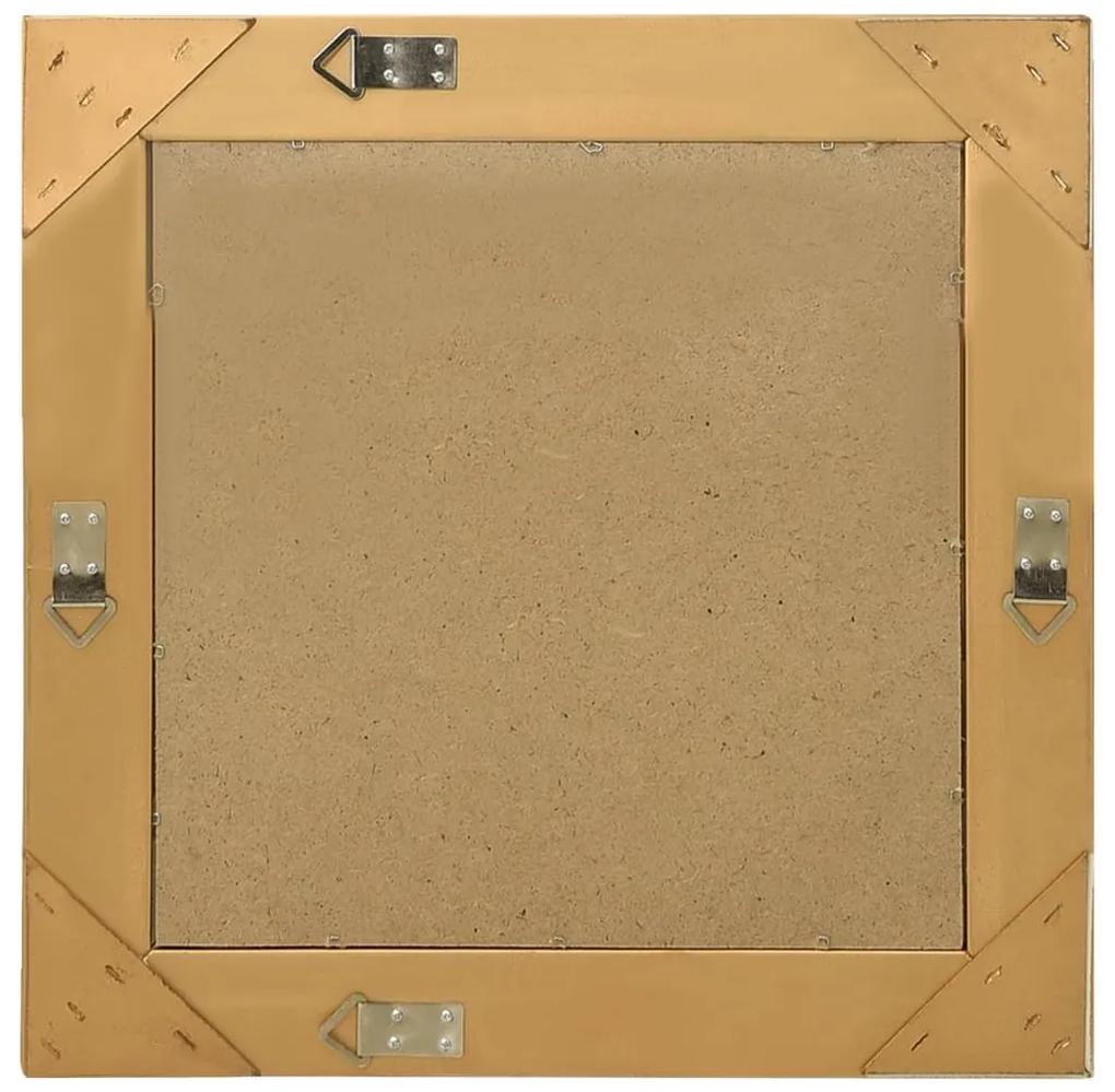 Καθρέφτης Τοίχου με Μπαρόκ Στιλ Χρυσός 50 x 50 εκ. - Χρυσό