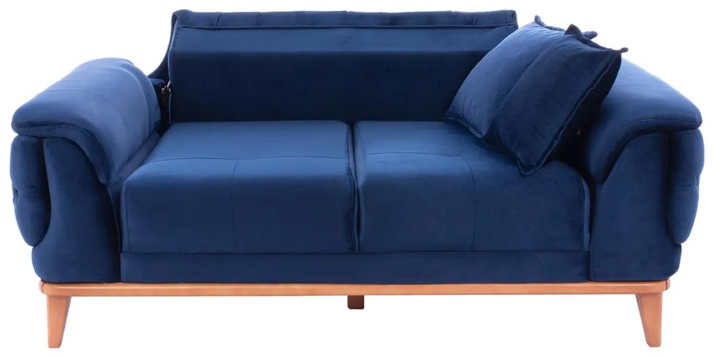 Καναπές - Κρεβάτι Bennington 2θέσιος Mπλέ 180x120x80 εκ.