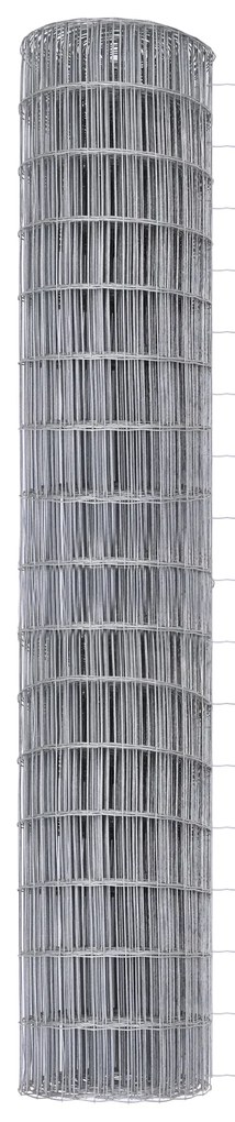 vidaXL Ευρωπαϊκή περίφραξη με 7 Στάβλους 1.5x10 m Γαλβανισμένος Χάλυβας