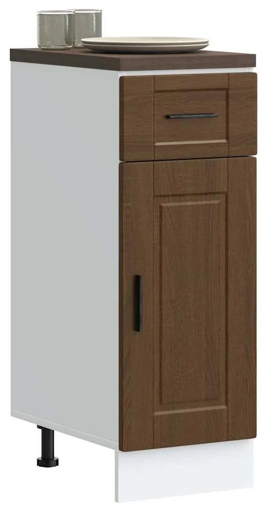 vidaXL ντουλάπι βάσης κουζίνας Porto Καφέ Δρυς κατασκευασμένο ξύλο