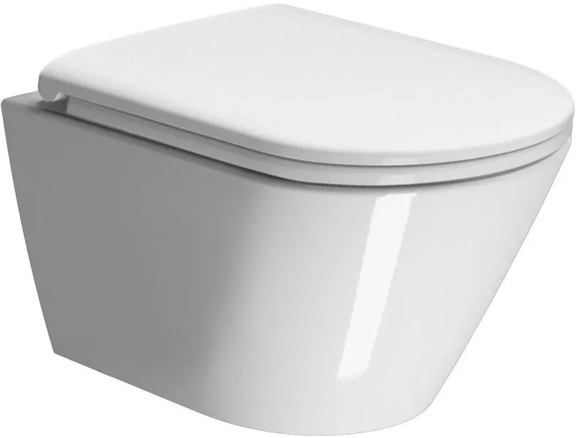 Κρεμαστή λεκάνη Kube-X/50 με κάλυμμα Slim MS99C GSI