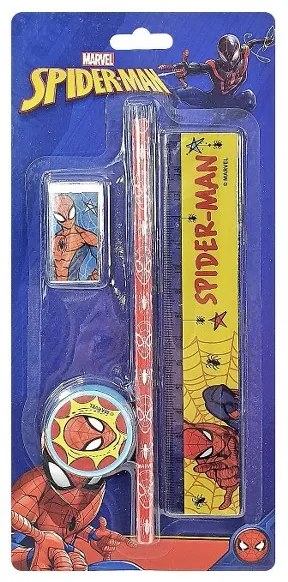 Σχολικό Σετ 4τμχ Σε Καρτέλα 11x23εκ. Spiderman 50-2813