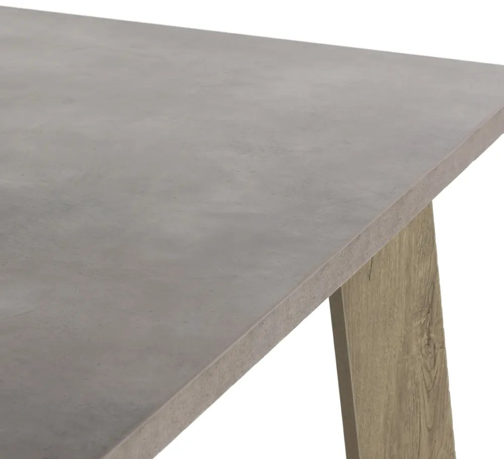 BONDI ΤΡΑΠΕΖΙ CEMENT SONOMA ΣΚΟΥΡΟ 180x90xH75cm - 02-0365