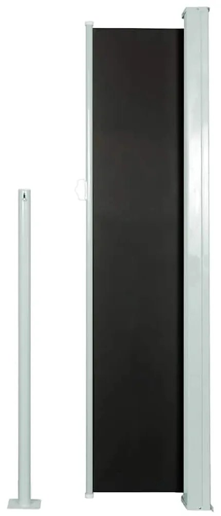 vidaXL Σκίαστρο Πλαϊνό Συρόμενο Μαύρο 140 x 300 εκ.