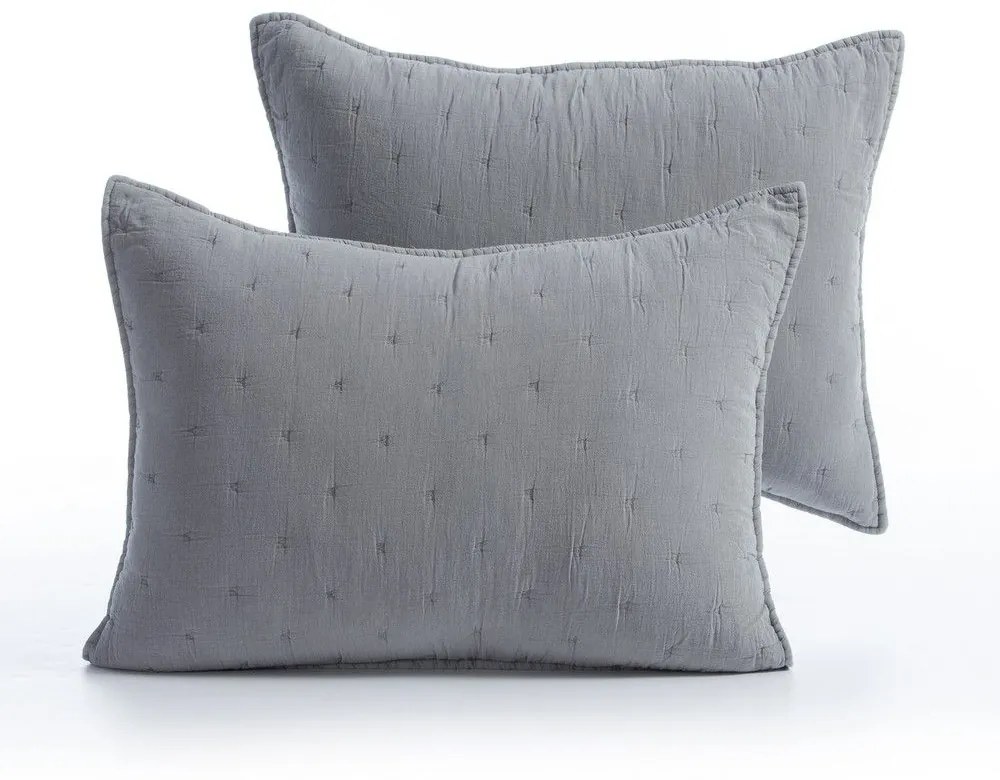 Μαξιλαροθήκες Eydis (Σετ 2τμχ) Grey Nef-Nef 52X72 Cotton-Polyester