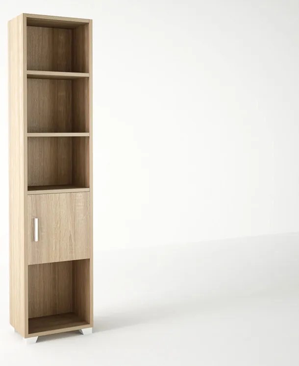 Βιβλιοθήκη σε χρώμα δρυς 40x30x180