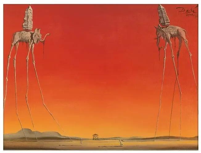 Εκτύπωση έργου τέχνης Les Elephants, Salvador Dalí, (30 x 24 cm)