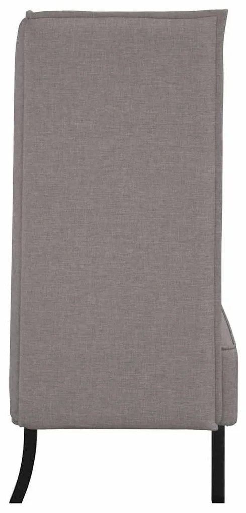 vidaXL Καναπές Υψηλής Πλάτης Taupe 109 x 56 x 121 εκ. ύφασμα