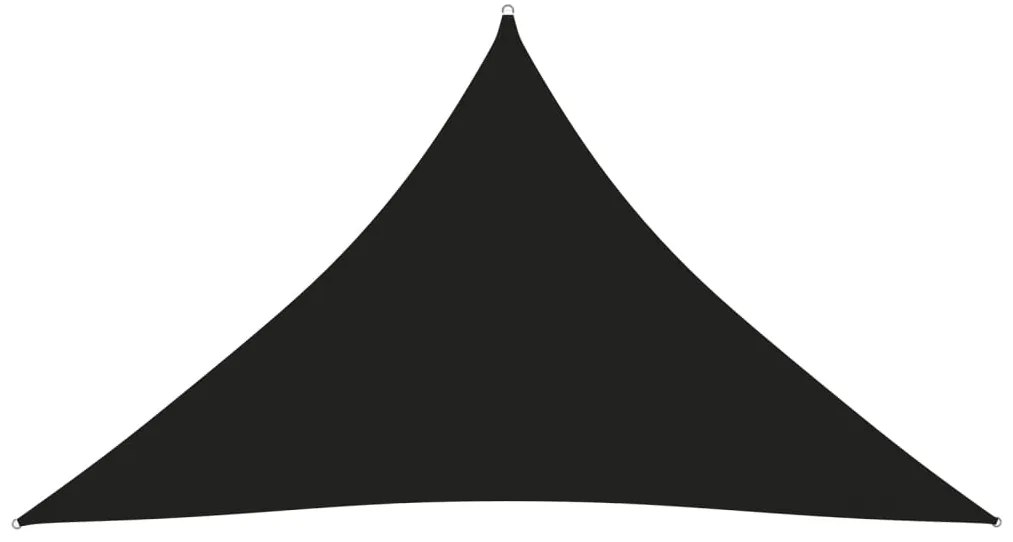 Πανί Σκίασης Τρίγωνο Μαύρο 4 x 4 x 5,8 μ. από Ύφασμα Oxford