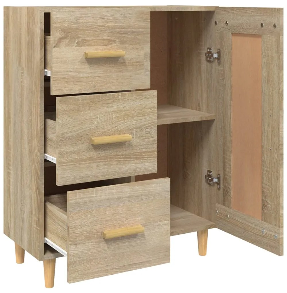vidaXL Ντουλάπι Sonoma Δρυς 69,5 x 34 x 90 εκ. από Επεξεργασμένο Ξύλο