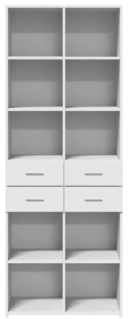 vidaXL Ντουλάπι Λευκό 70x42,5x185 εκ. Επεξεργασμένο Ξύλο