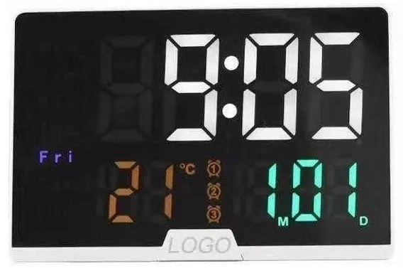 Ψηφιακό Ρολόι Ξυπνητήρι Λευκό