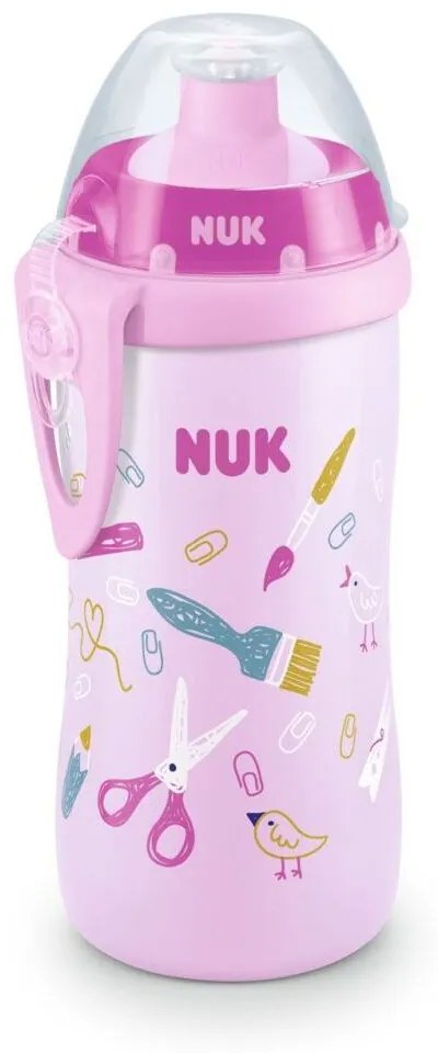 Παγουράκι Παιδικό Junior Cup 10255408 300ml 36 Μηνών Pink Nuk 300ml Polypropylene
