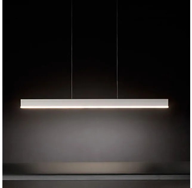 Γραμμικό Κρεμαστό Φωτιστικό Οροφής LED 40W Λευκό 3000K Dimmable Riga LD0101B3 Zafferano LD0101B3 Λευκό