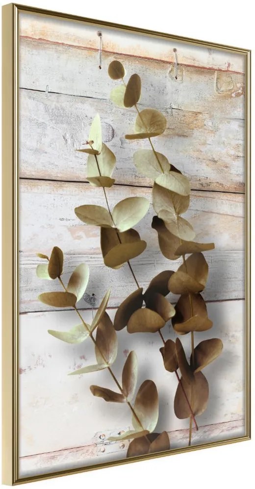 Αφίσα - Decorative Twigs - 40x60 - Χρυσό - Χωρίς πασπαρτού