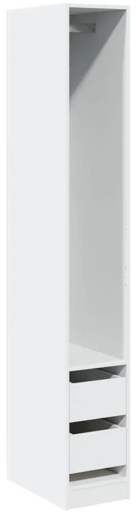 vidaXL Ντουλάπα Λευκή 30x50x200 εκ. από Επεξεργασμένο Ξύλο