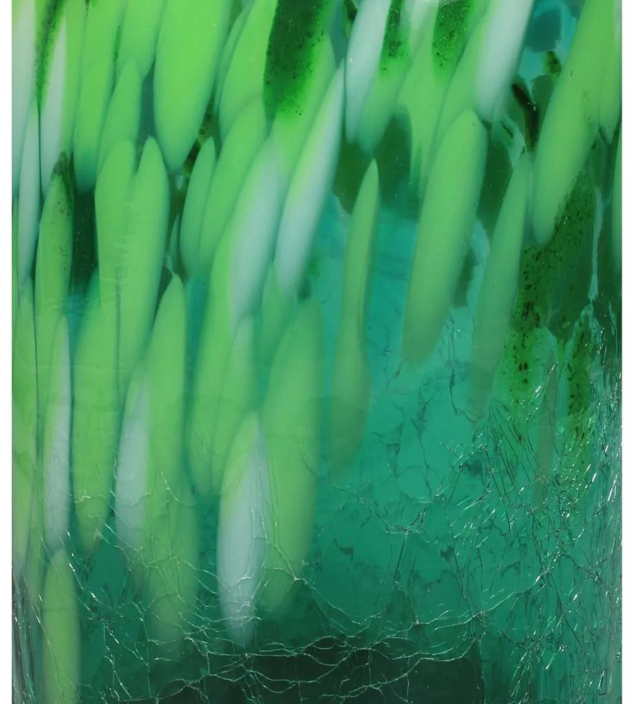 Βάζο Πράσινο Γυαλί 16.5x16.5x23cm - Γυαλί - 05152975