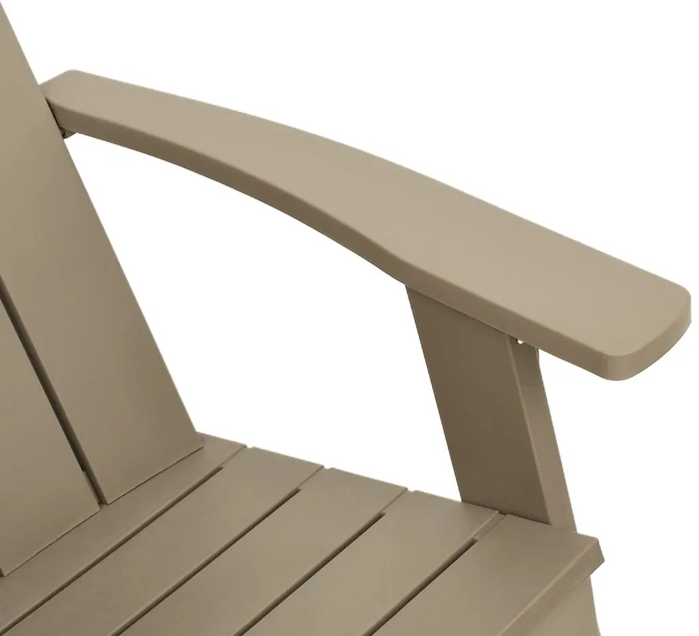 vidaXL Καρέκλα Κήπου Adirondack Αν. Καφέ 75x88,5x89,5 εκ. Πολυπρ/λένιο