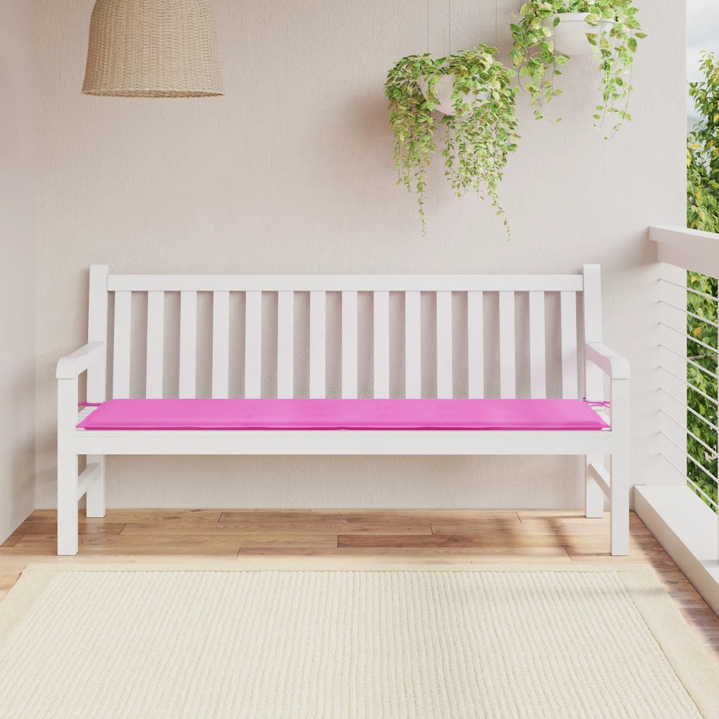 vidaXL Μαξιλάρι Κήπου Ροζ 180x50x4 εκ Ύφασμα Oxford