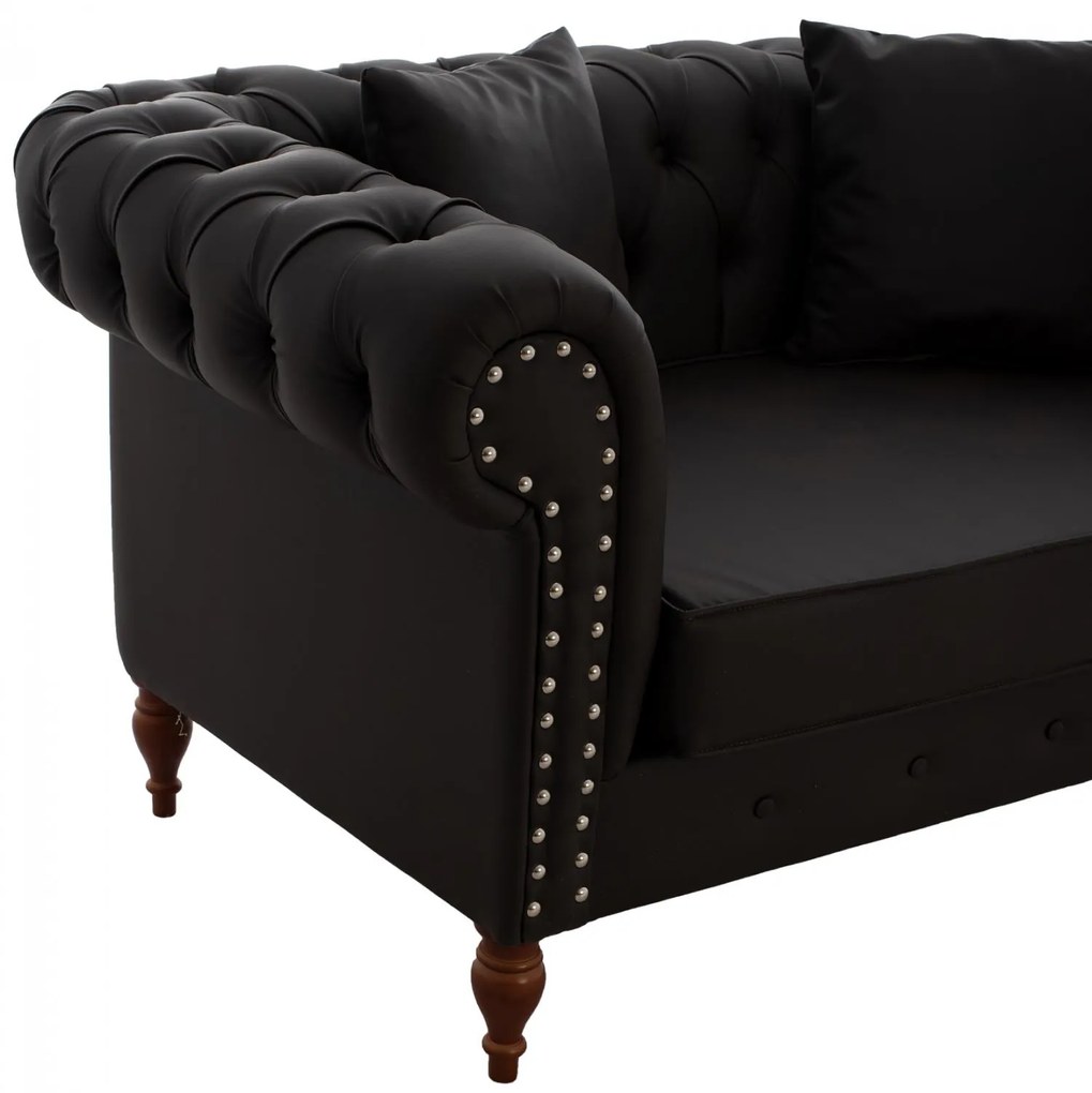 ΚΑΝΑΠΕΣ 2ΘΕΣΙΟΣ Τ. CHESTERFIELD CIELLE ΣΕ ΧΡΩΜΑ ΚΑΦΕ  152x85x80 εκ.