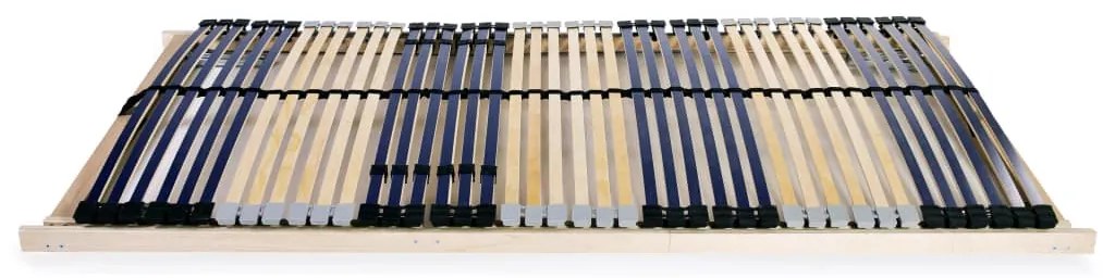 vidaXL Τελάρο Κρεβατιού με 42 Σανίδες & 7 Ζώνες 100 x 200 εκ.