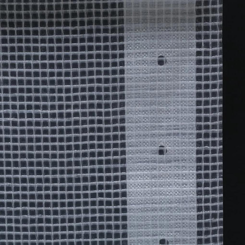 vidaXL Μουσαμάδες με Ύφανση Leno 2 τεμ. Λευκοί 1,5 x 5 μ. 260 γρ./μ²