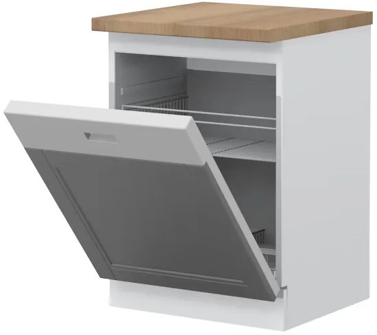 Πρόσοψη ντουλαπιού πλυντηρίου πιάτων Tahoma K60D-Γραφίτης - 60.00Χ60.00Χ88.00cm