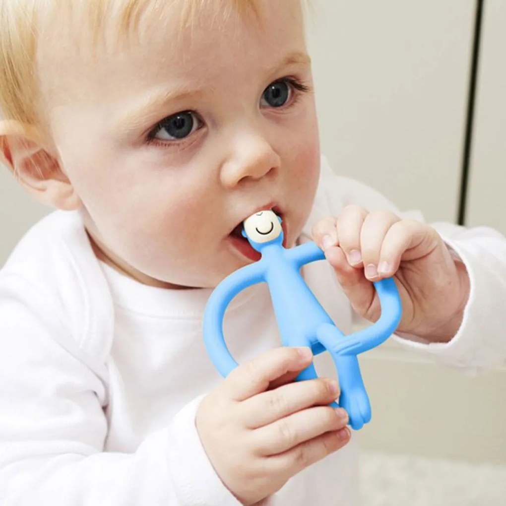 Μασητικό Matchstick Monkey Teething Toy Light Blue