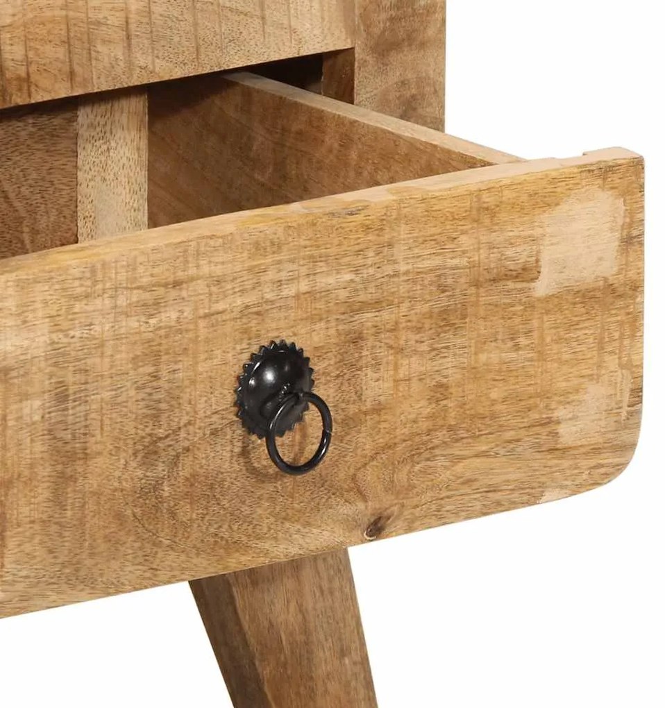 vidaXL Κομοδίνο 2 τεμάχια 40x32x46 cm Στερεό ξύλο Rough Mango