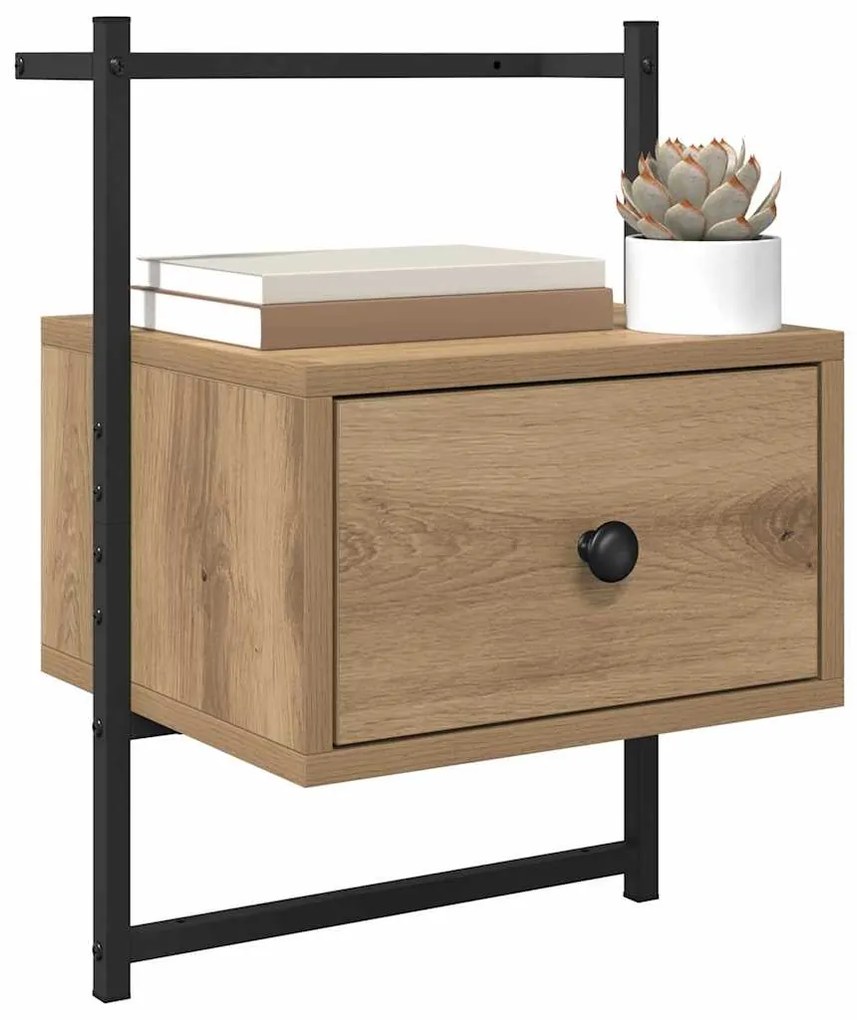 vidaXL Κομοδίνο 2 pcs Artisan Oak 35 x 30 x 51 εκ. Επεξεργασμένο ξύλο