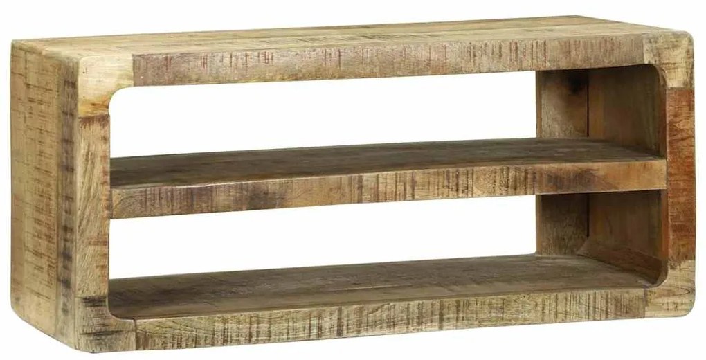 vidaXL Ντουλάπι TV με ράφι Καφέ 80 x 32 x 36 εκ. Μασίφ ξύλο μάνγκο