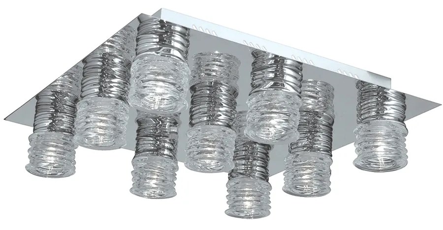 Φωτιστικό Πλαφονιέρα Homelighting Roll 77-1819 Nickel