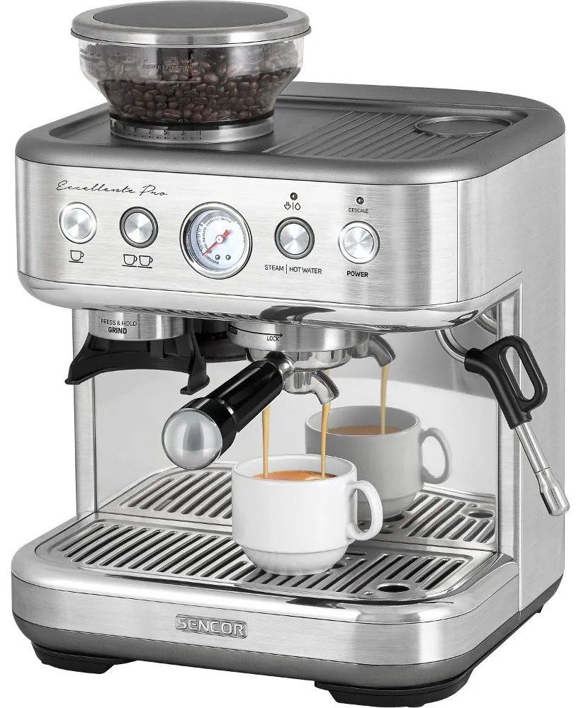 Μηχανή Espresso Thermoblock 15Bar Sencor SES 6010SS Ασημί