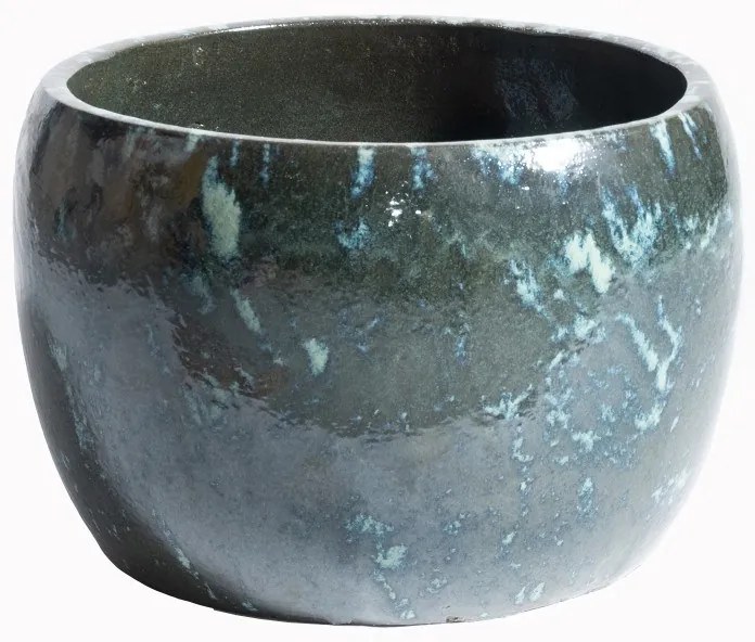 Supergreens Κασπώ Κεραμικό "Granite" Πράσινο 55x55x38 εκ.