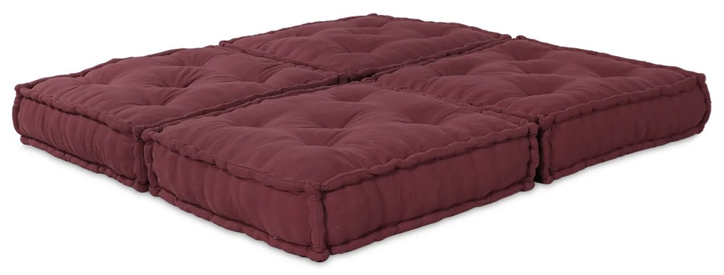 vidaXL Μαξιλάρι 2 pcs Κόκκινο 70 x 70 x 36 εκ Πολυεστέρας