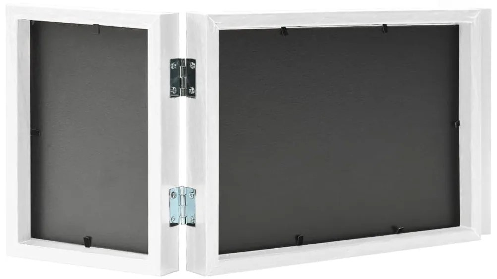 vidaXL Τριπλή Κορνίζα Κολάζ Λευκή 22 x 15 εκ. + 2x (10 x 15 εκ.)