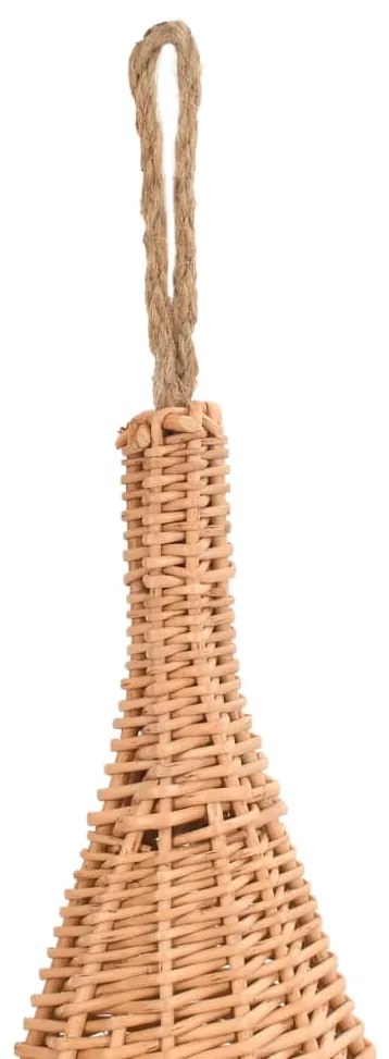 vidaXL Σπίτι Γάτας Teepee με Μαξιλάρι 40x60 εκ. από Φυσικό Ξύλο Ιτιάς