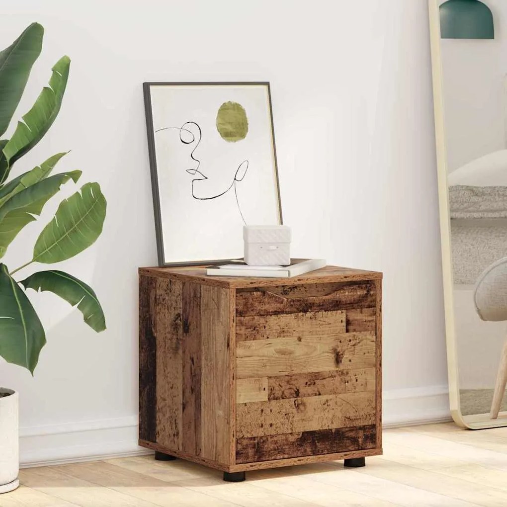 vidaXL Ντουλάπι Μπάνιου Παλιό Ξύλο 40,5 x 40 x 44 εκ