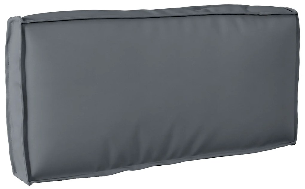 vidaXL Μαξιλάρι Παλέτας για Πλάτη Ανθρακί 80x40x12 cm Υφασμάτινο