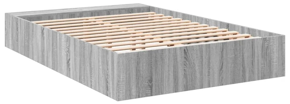 vidaXL Πλαίσιο Κρεβατιού Γκρι Sonoma 120x200 εκ. Επεξεργασμένο Ξύλο