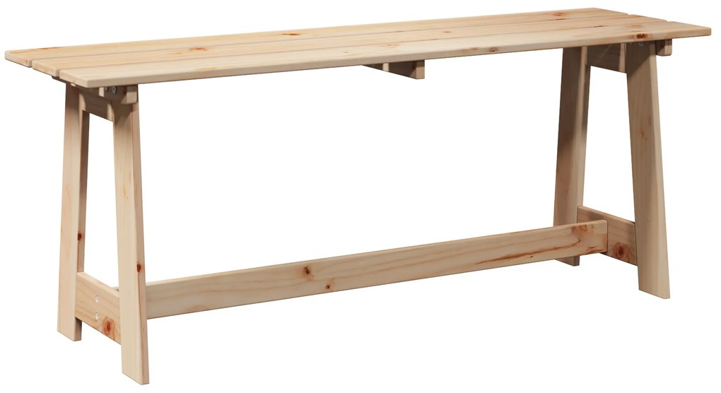 vidaXL Εξωτερικός Πάγκος 119x35x47 εκ Μασίφ Ξύλο Πεύκου