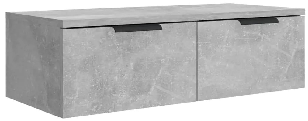 vidaXL Ντουλάπια Τοίχου 2 τεμ. Γκρι Σκυρ. 68x30x20 εκ. Επεξ. Ξύλο