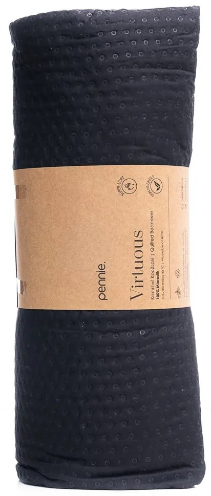 Microsilk Καπιτονέ Κουβερλί Virtuous σε 8 Αποχρώσεις Υπέρδιπλη (220x240cm) Μαύρο