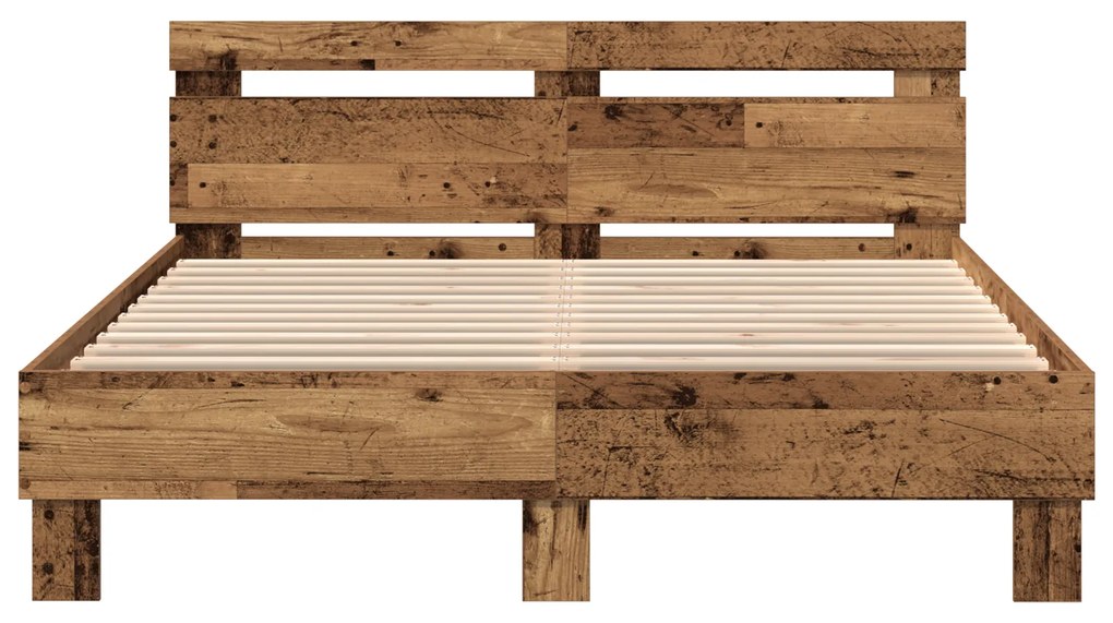 vidaXL Ξύλινο Κρεβάτι Ανακυκλωμένο Ξύλο 150 x 200 εκ. Ανθεκτικό