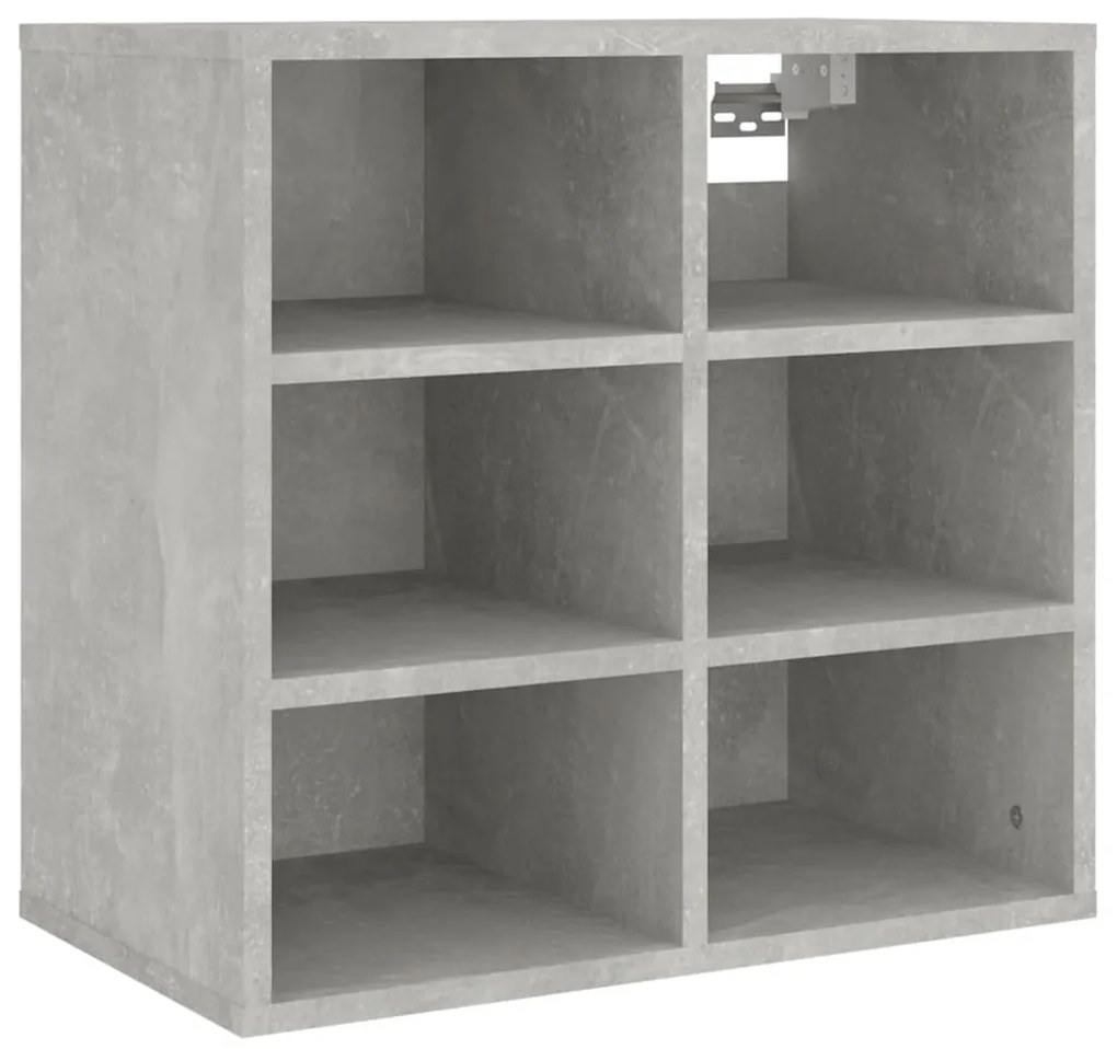 vidaXL Παπουτσοθήκη Γκρι σκυροδέματος 52,5 x 30 x 50 εκ.