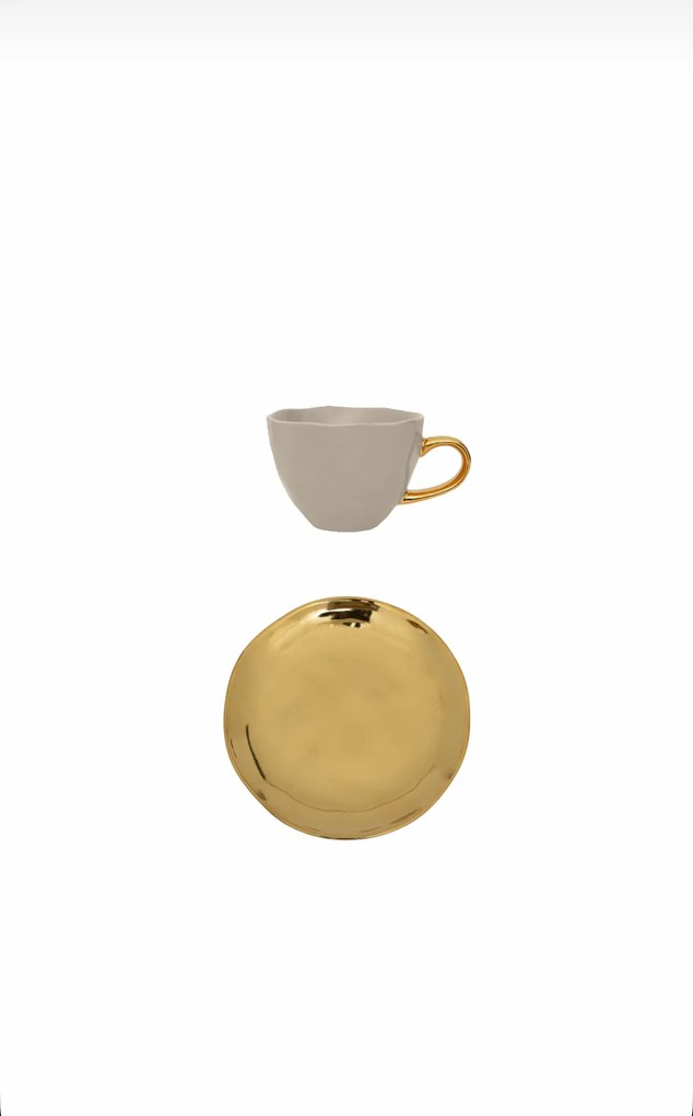 Φλυτζάνι Εσπρέσο Σετ Με Πιάτο Good Morning Cup Κεραμικό Γκρεζ Ø6x5 cm Urban Nature Culture Amsterdam