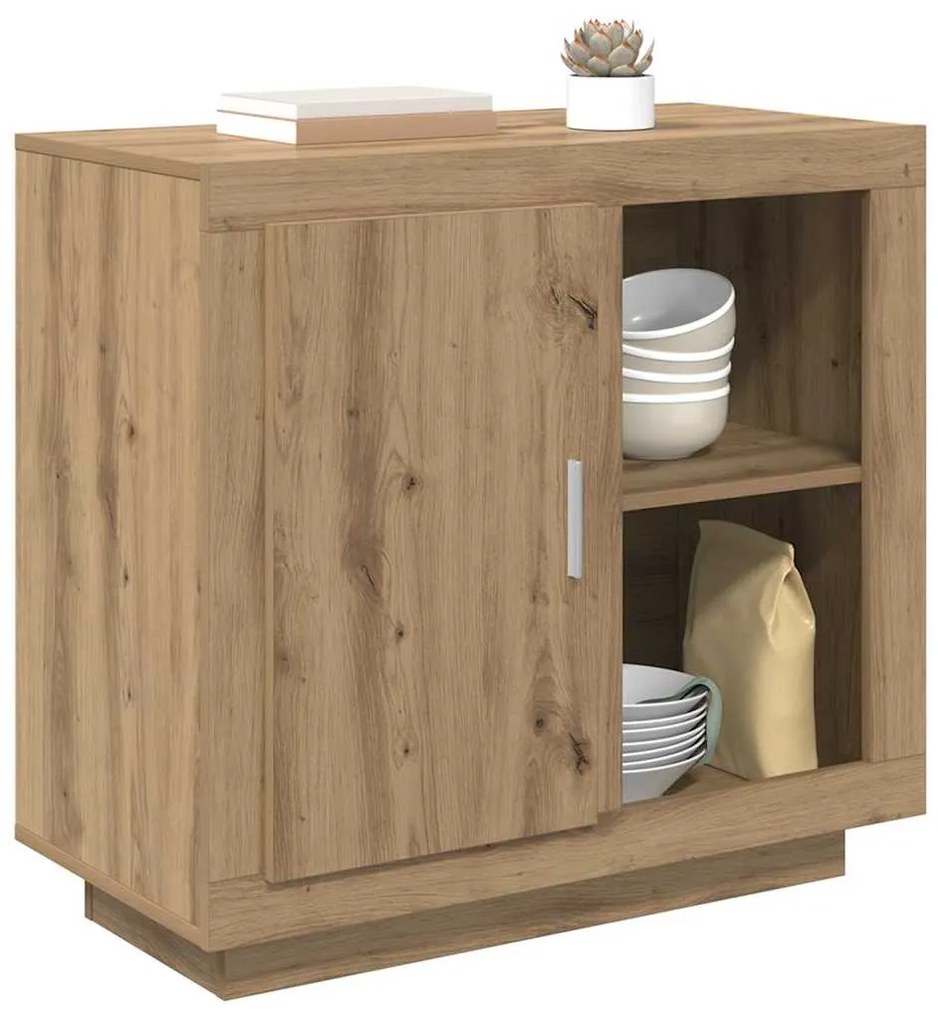 vidaXL Πλαϊνό γραφείο Artisan Oak 80 x 40 x 75 εκ. Επεξεργασμένο ξύλο
